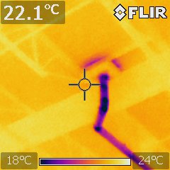 Drain à l'Infrarouge, thermographie